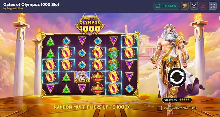 Gates of Olympus 1000 Captura de pantalla 3