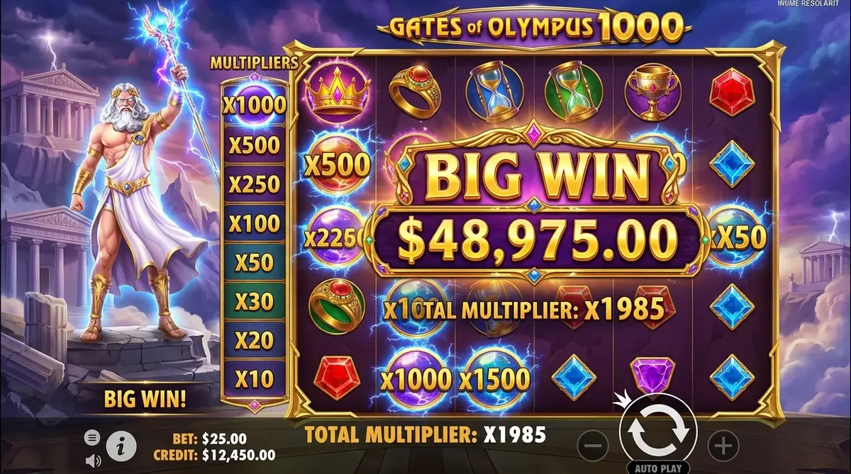 Gates of Olympus 1000 screenshot